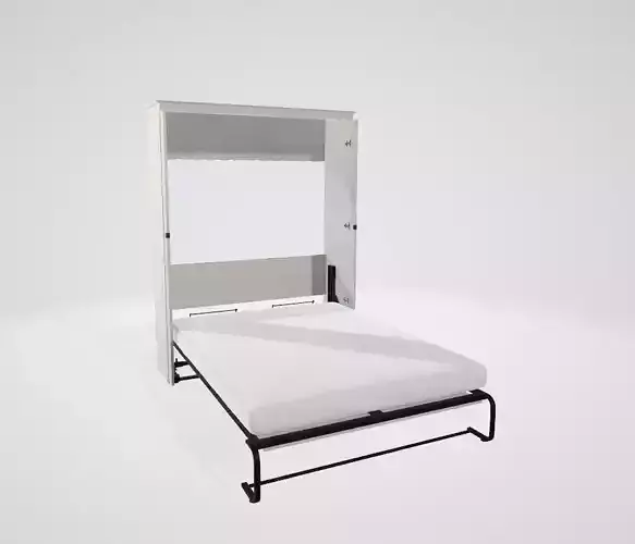 Modern Engineered Wood Full Murphy Bedroom Sets  Low-poly 3D model