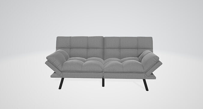 Hcore Convertible Futon Sofa Bed Couch Low-poly 3D model