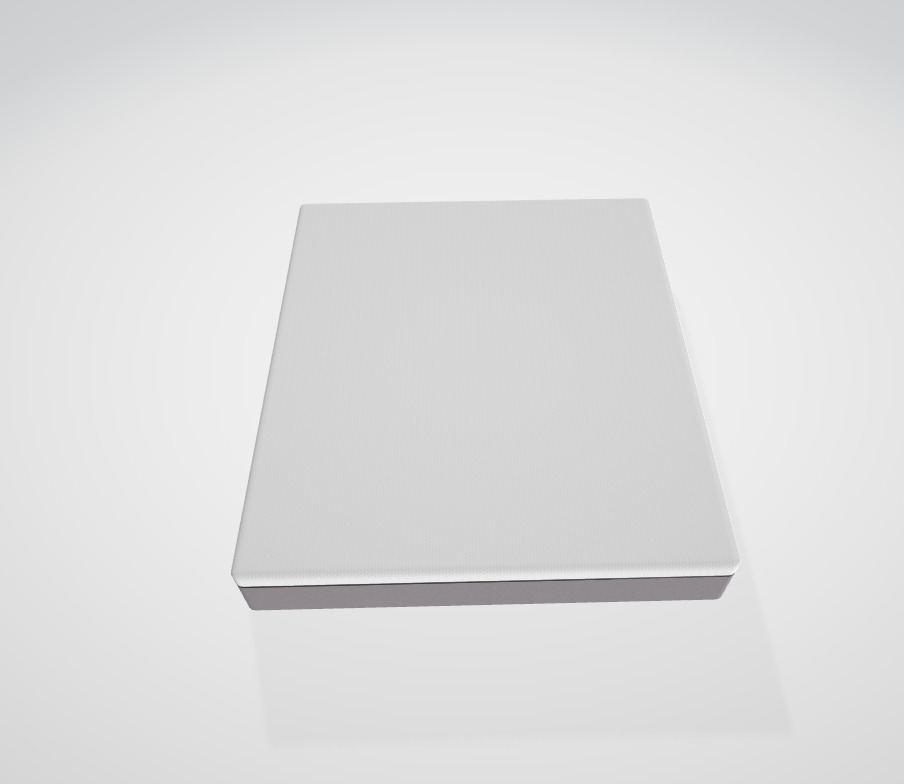 box spring mattress  Low-poly 3D model_2