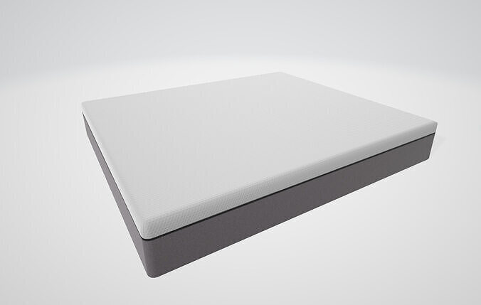 box spring mattress  Low-poly 3D model