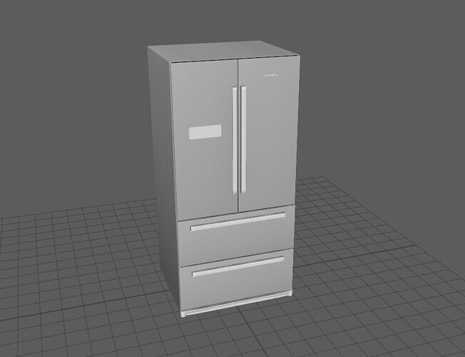 Refrigerator  Low-poly 3D model