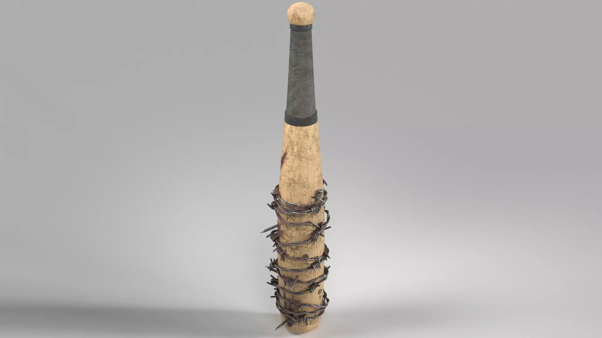 A Rounders Bat Melee Weapon Low-poly 3D model_0