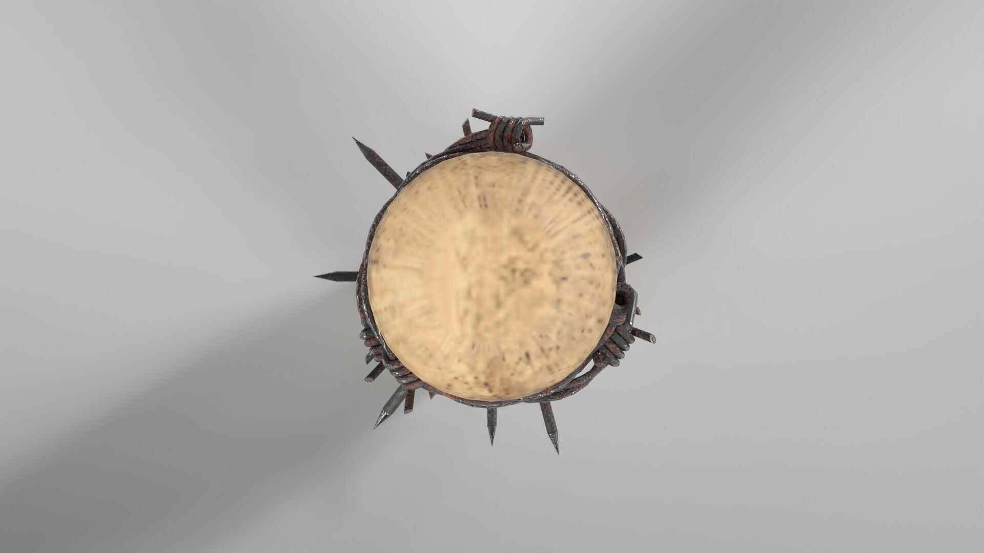 A Rounders Bat Melee Weapon Low-poly 3D model_4