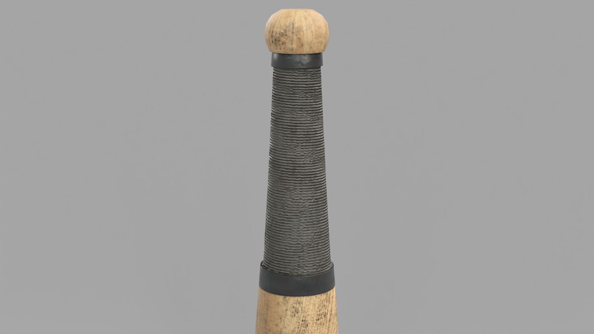 A Rounders Bat Melee Weapon Low-poly 3D model_7