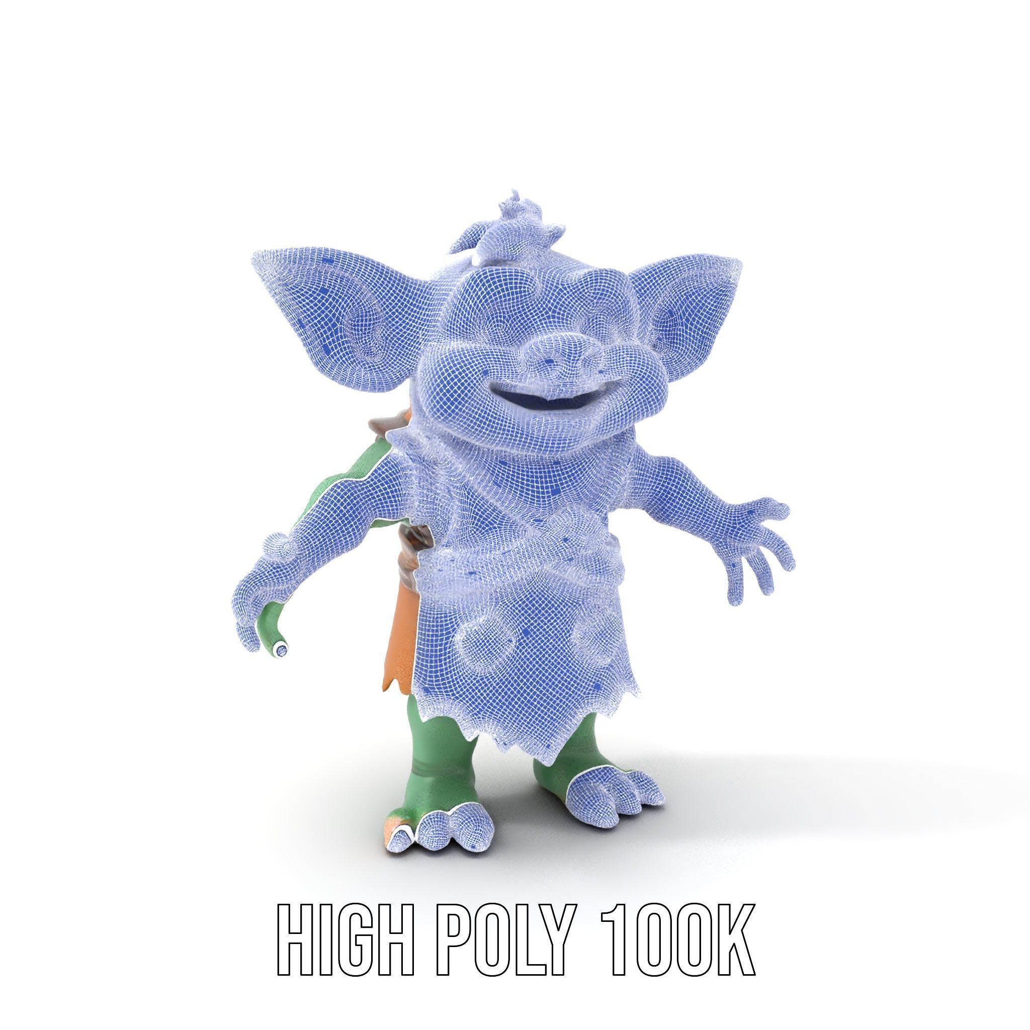 Goblin Character Model  Rigged and Animated for Game Design Low-poly 3D model_5