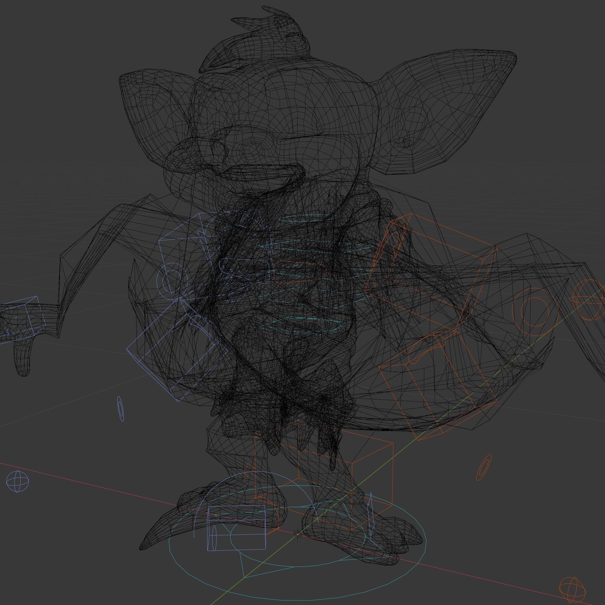 Goblin Character Model  Rigged and Animated for Game Design Low-poly 3D model_7