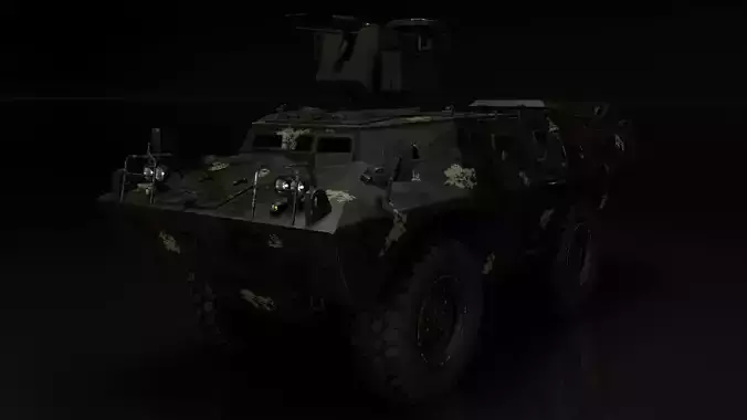  V-150 RCWS 3D Model