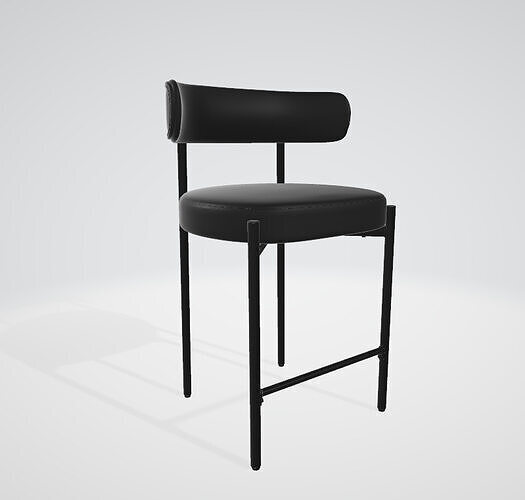 Bar Height Bar Stools Low-poly 3D model