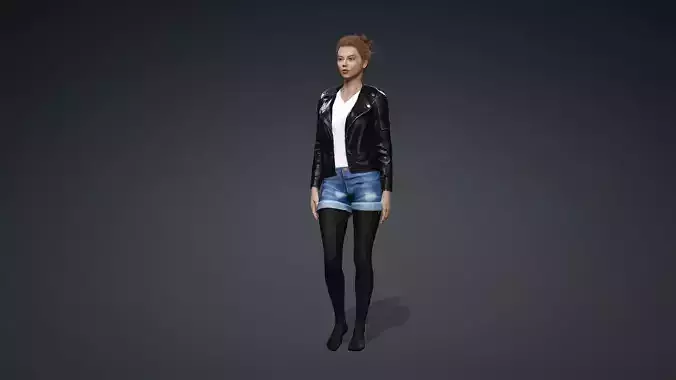 3D Female Model for Animation and Games