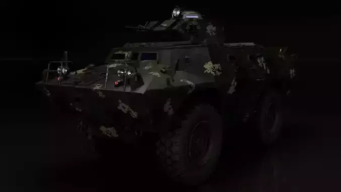 V-150 Commando 3D Model 3D model