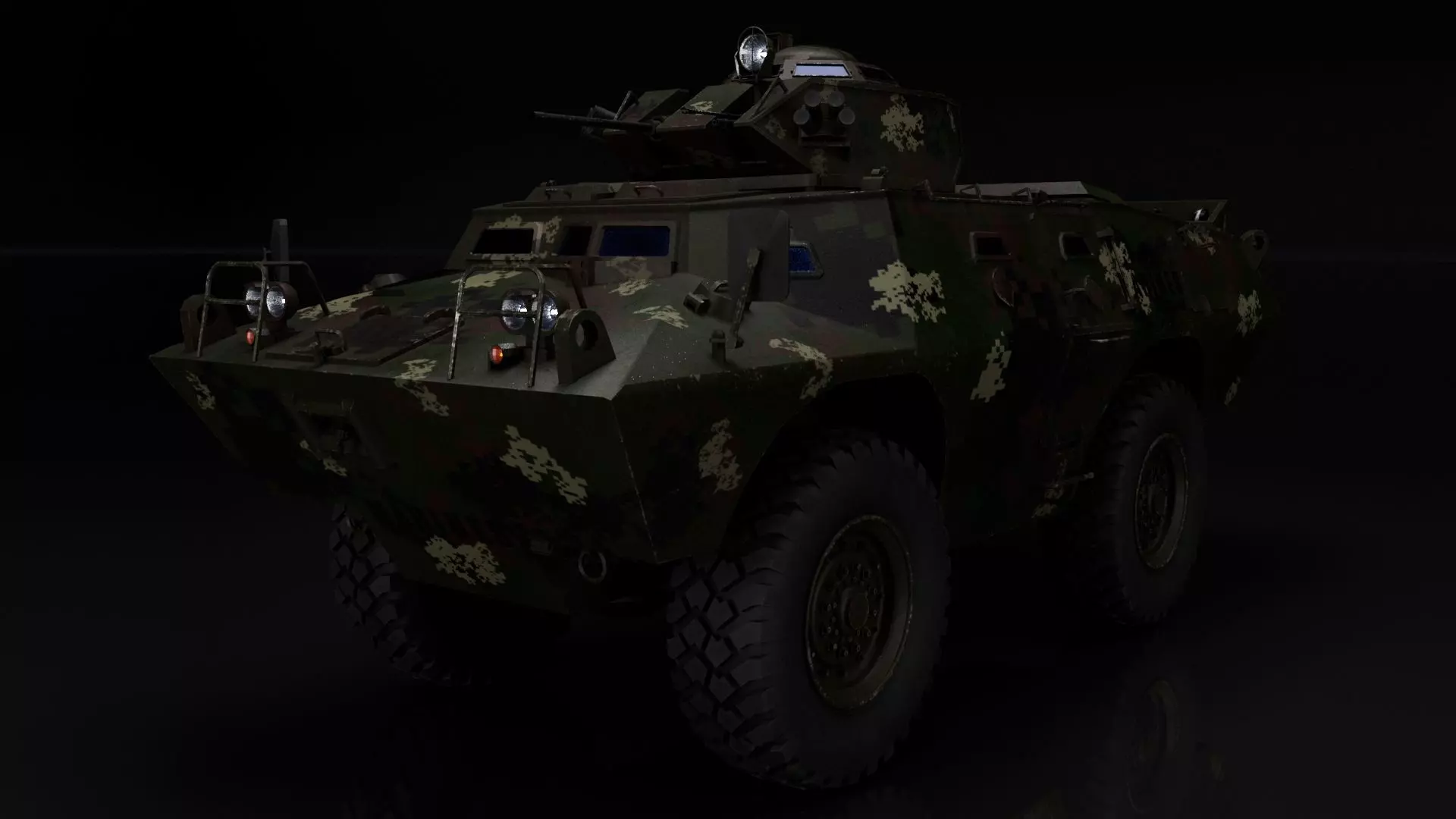 V-150 Commando 3D Model 3D model