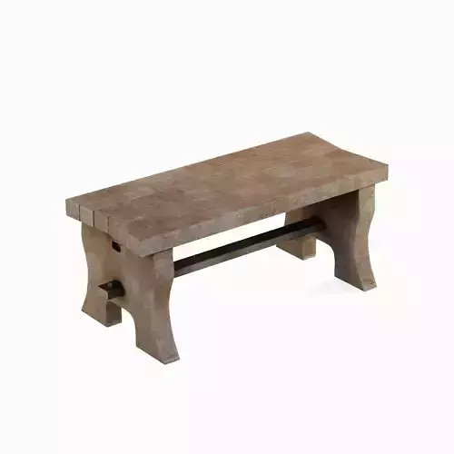 Medieval Blacksmith Bench 05