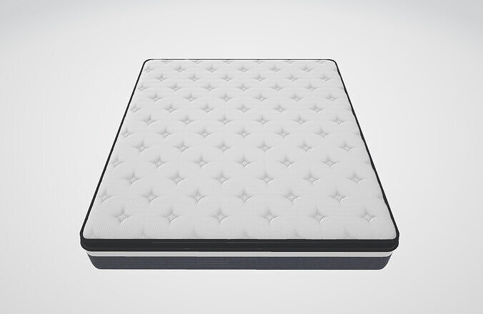 Ssecretland Small Double Mattress Low-poly 3D model