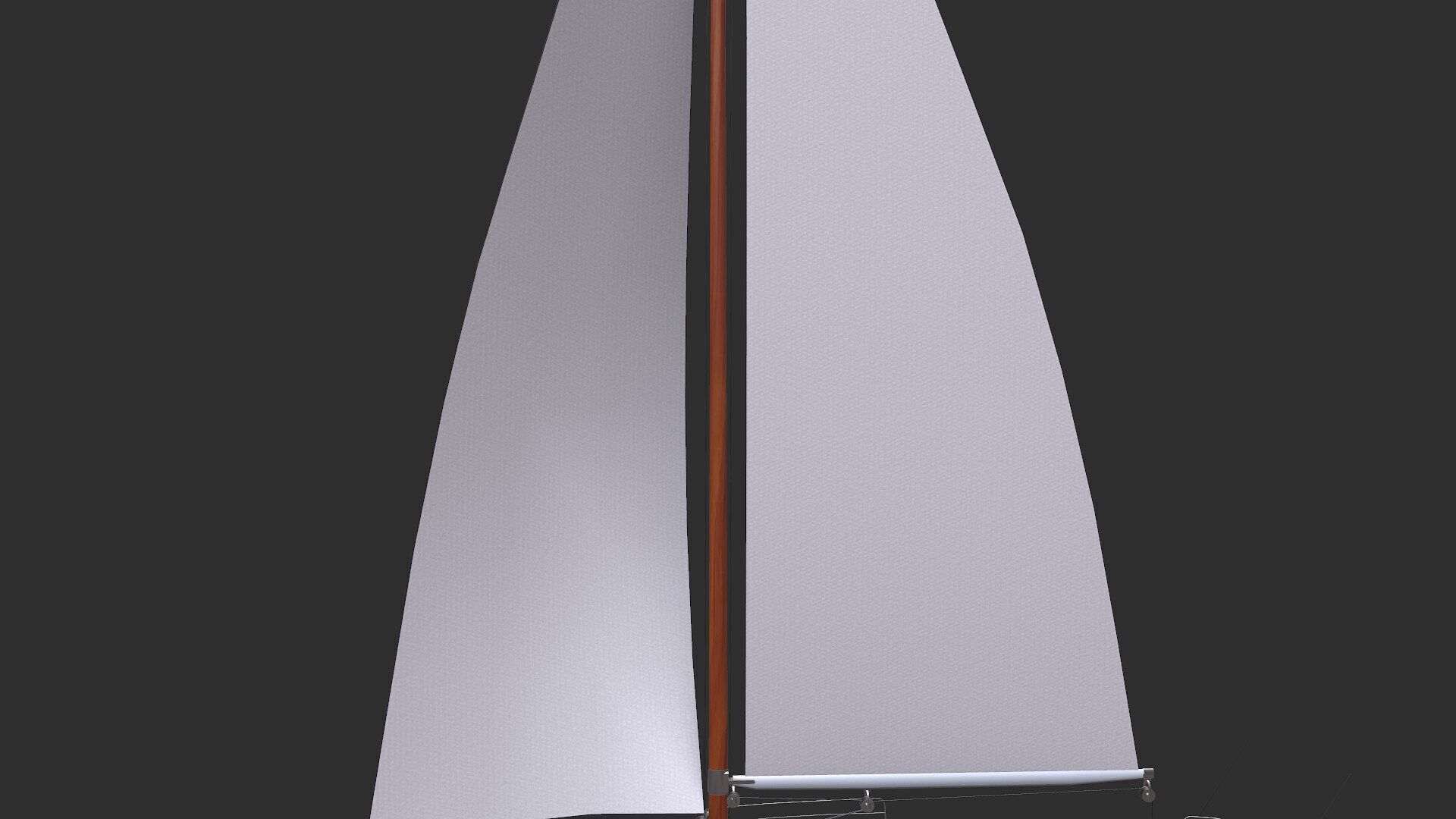 Sailing Yacht Low-poly PBR Low-poly 3D model_13
