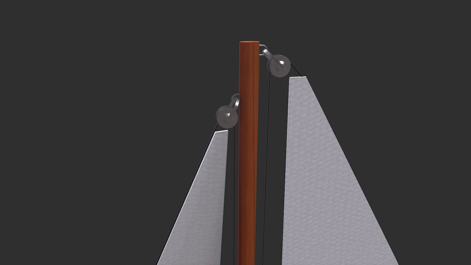 Sailing Yacht Low-poly PBR Low-poly 3D model_12