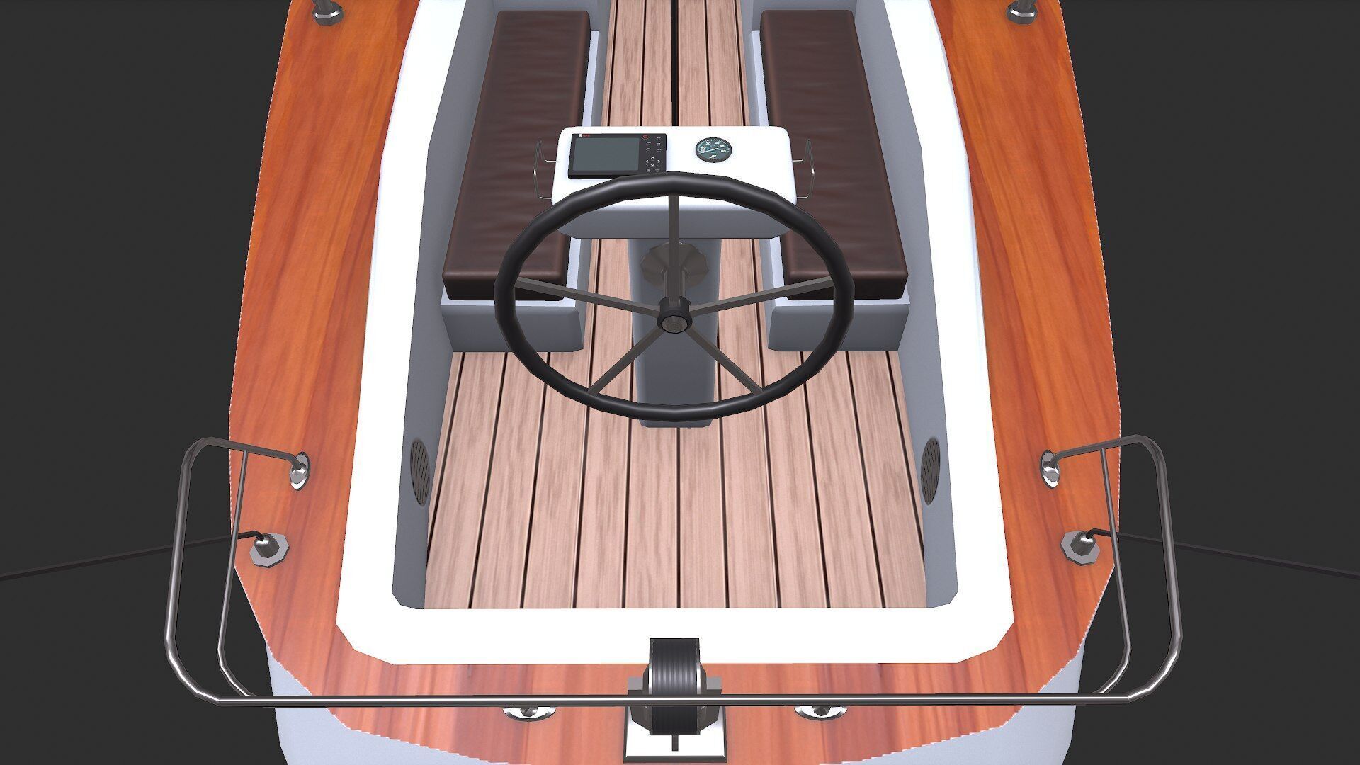 Sailing Yacht Low-poly PBR Low-poly 3D model_6