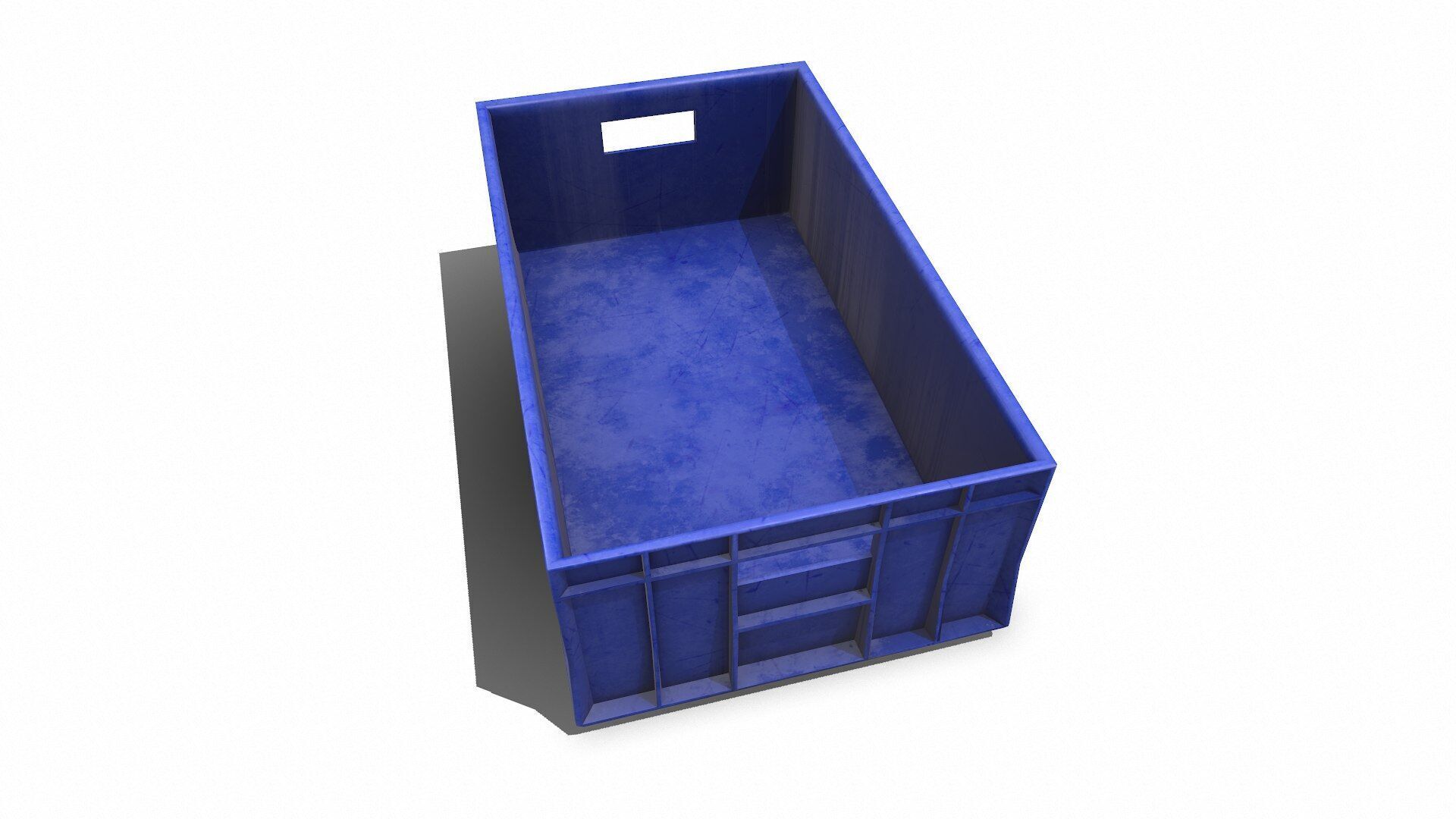 Old Plastic Crate Low-poly PBR Low-poly 3D model_4