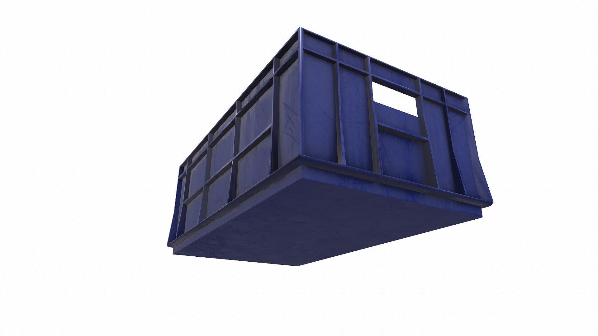 Old Plastic Crate Low-poly PBR Low-poly 3D model_8