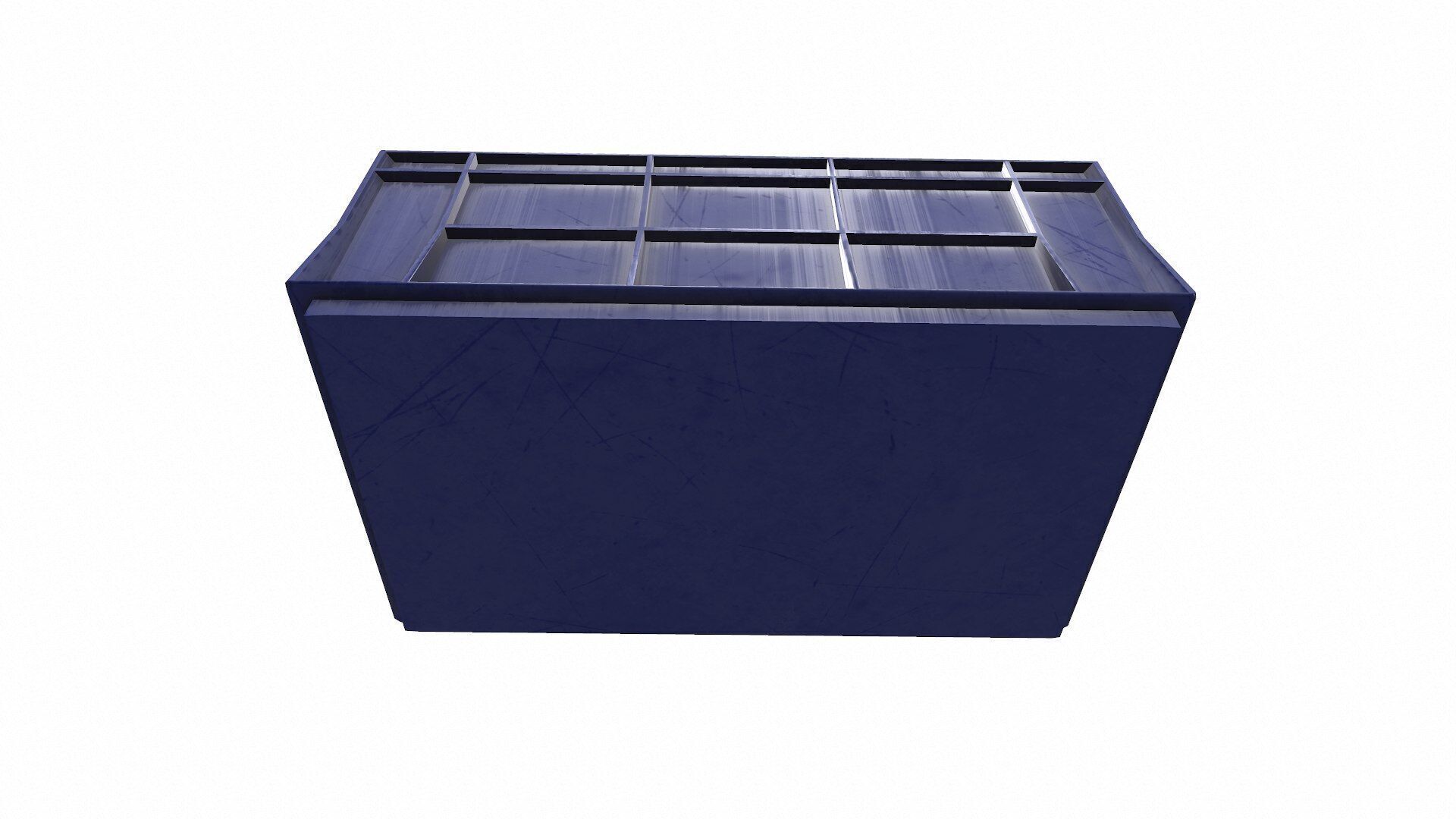 Old Plastic Crate Low-poly PBR Low-poly 3D model_7