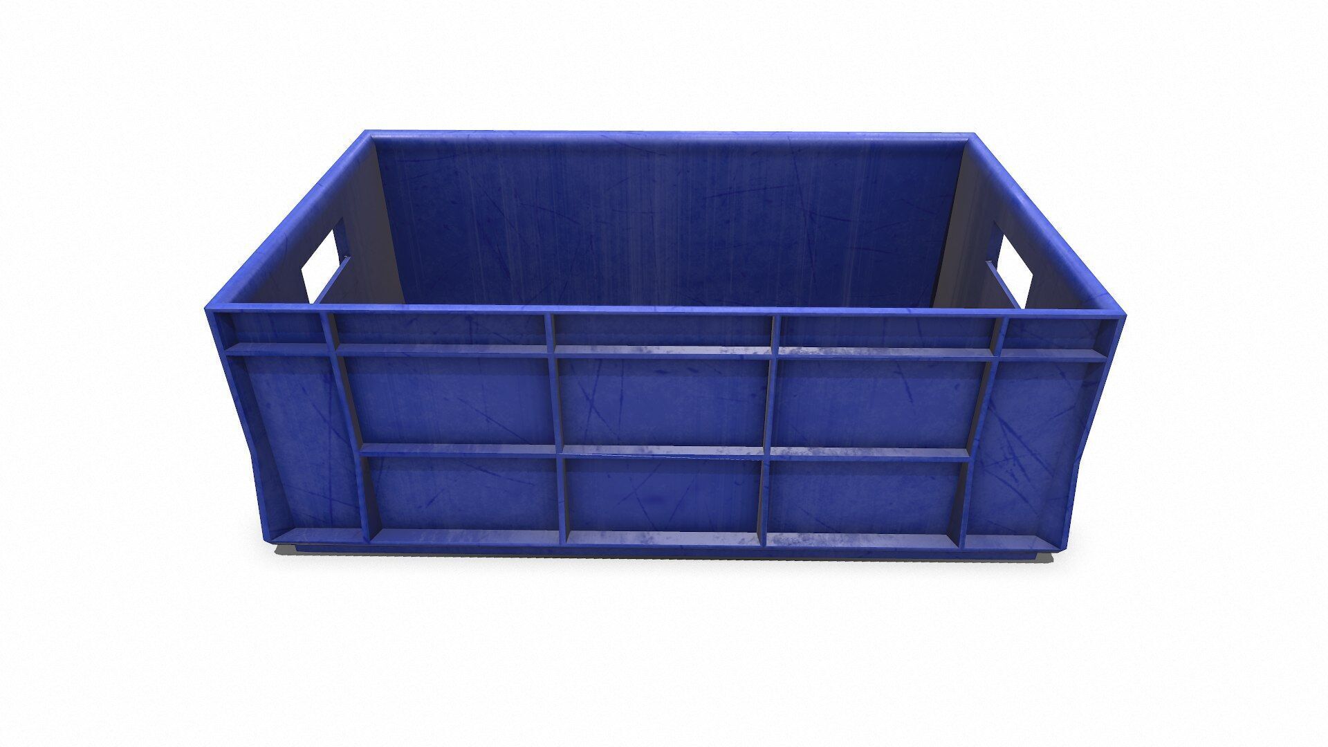 Old Plastic Crate Low-poly PBR Low-poly 3D model_6