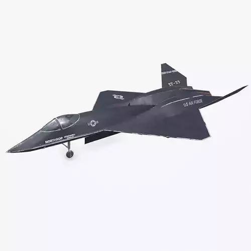 Northrop YF-23 Stealth Fighter Jet Low-poly PBR Low-poly 3D model