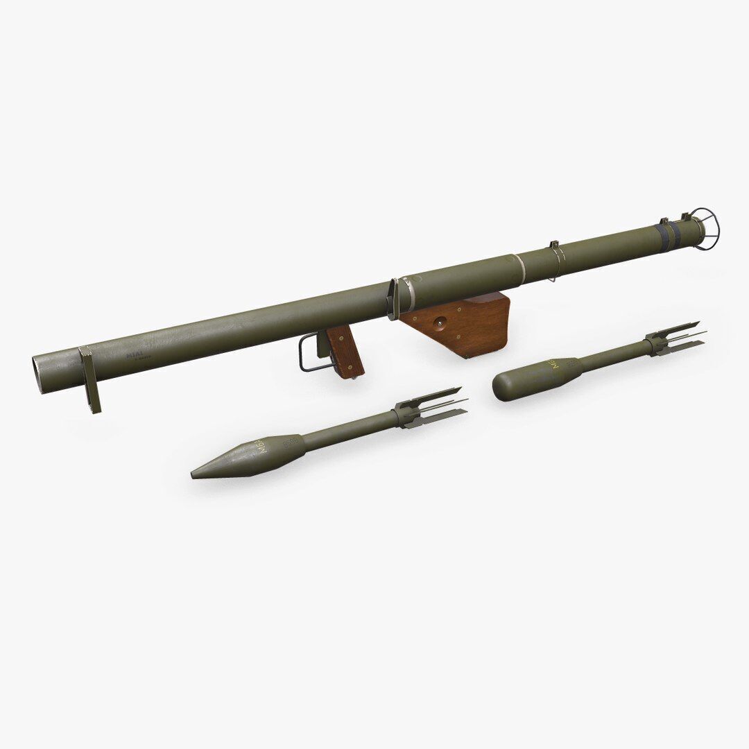 M1A1 Bazooka Low-poly PBR Low-poly 3D model_28