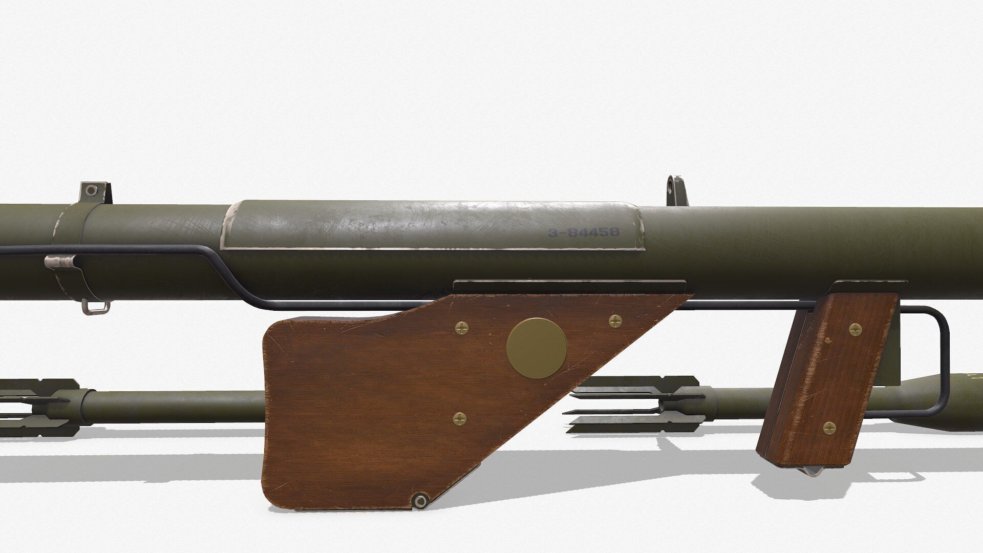 M1A1 Bazooka Low-poly PBR Low-poly 3D model_15