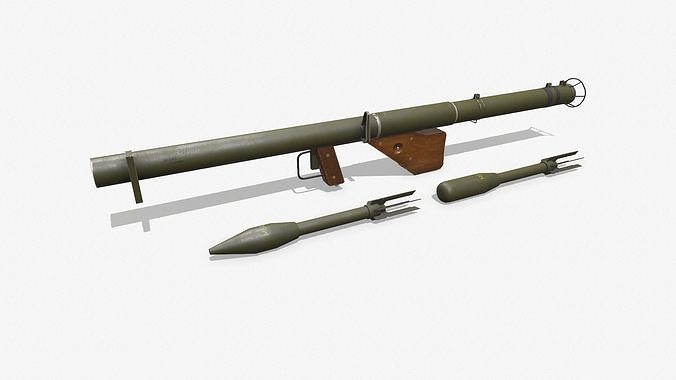 M1A1 Bazooka Low-poly PBR Low-poly 3D model