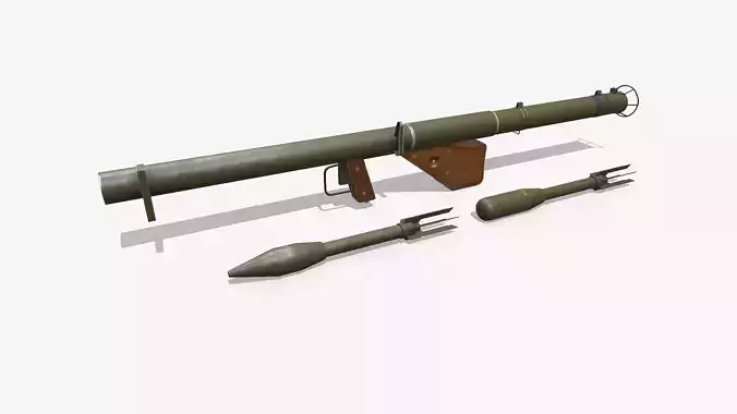 M1A1 Bazooka Low-poly PBR