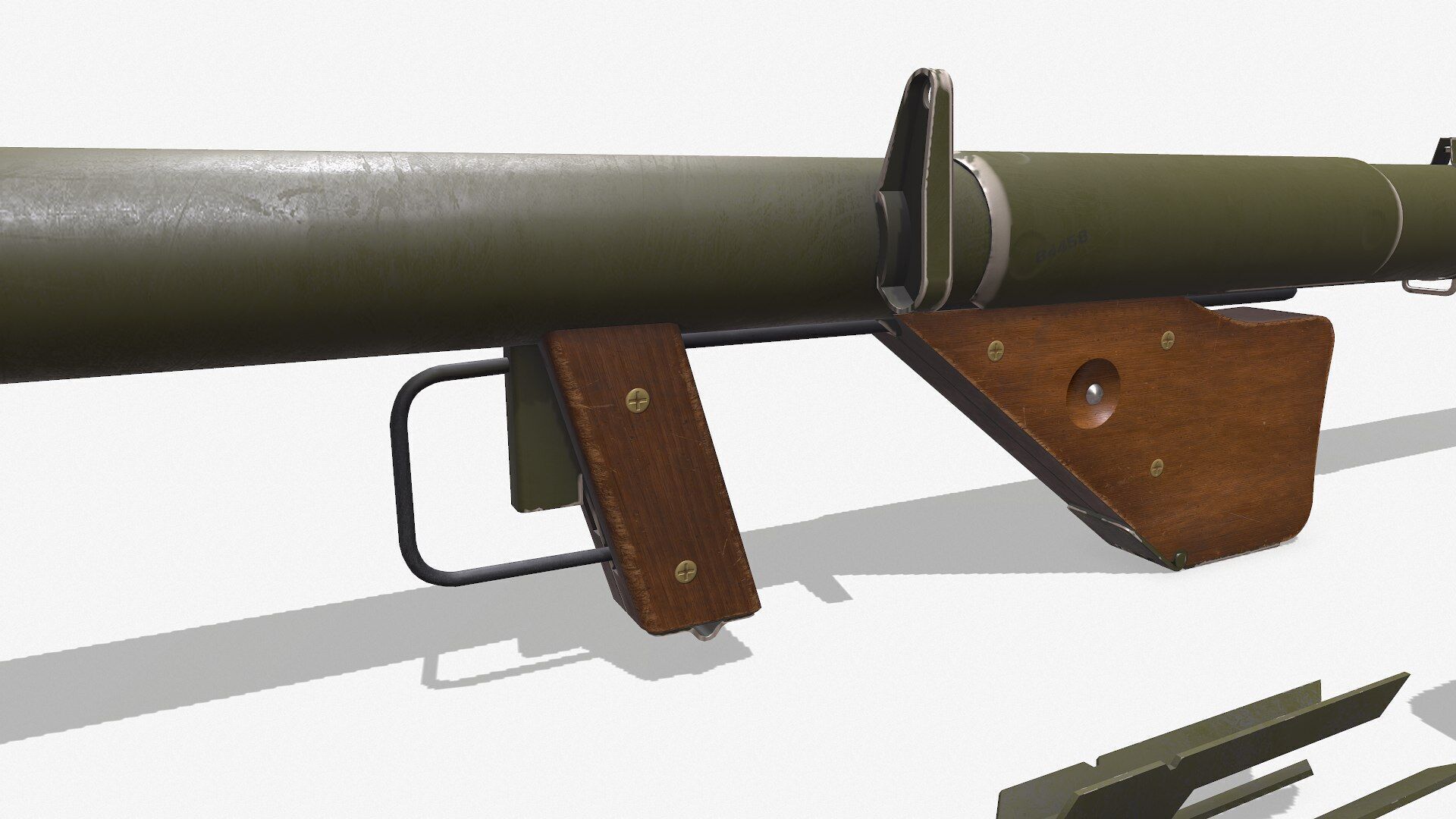 M1A1 Bazooka Low-poly PBR Low-poly 3D model_14