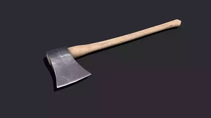 Lumberjack Axe Low-poly PBR Free low-poly 3D model