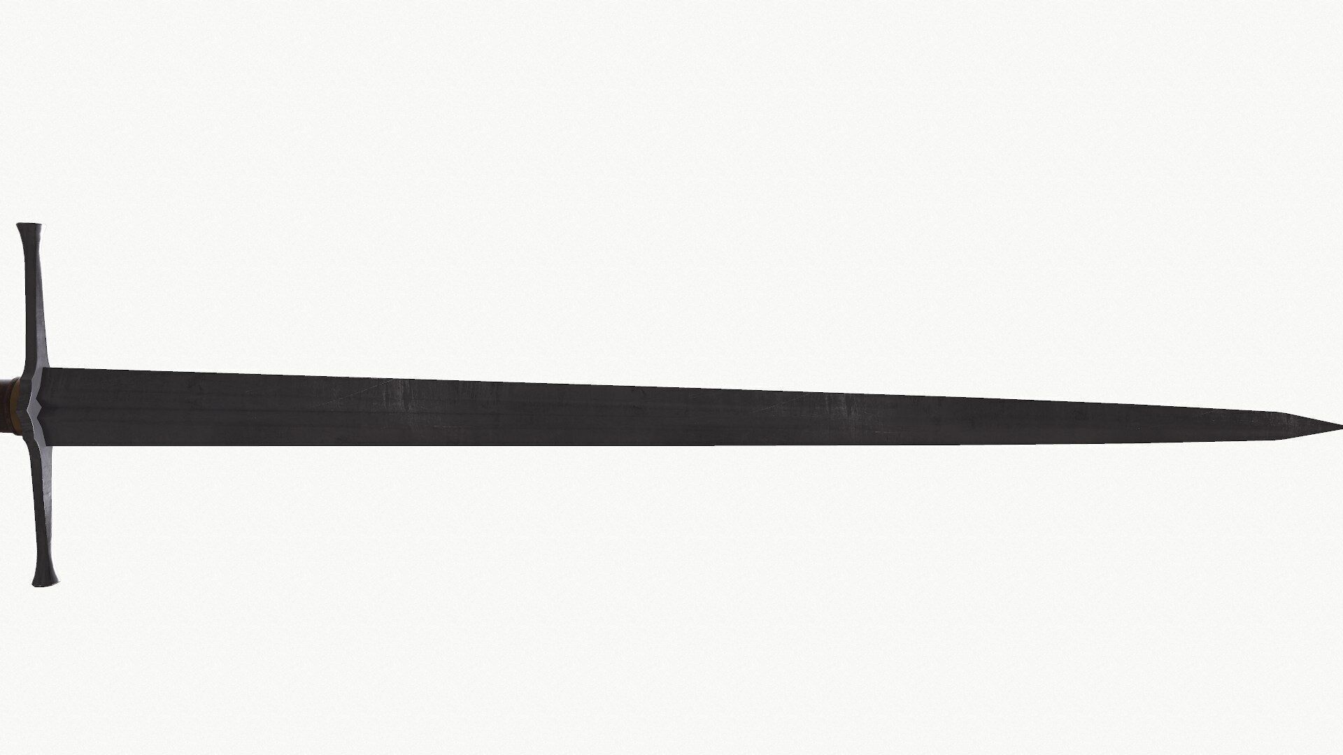 Long Sword Low-poly PBR Low-poly 3D model_7