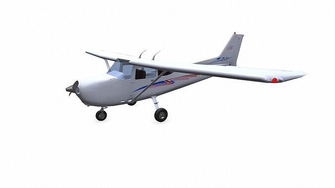 Light Utility Aircraft Low-poly PBR Low-poly 3D model