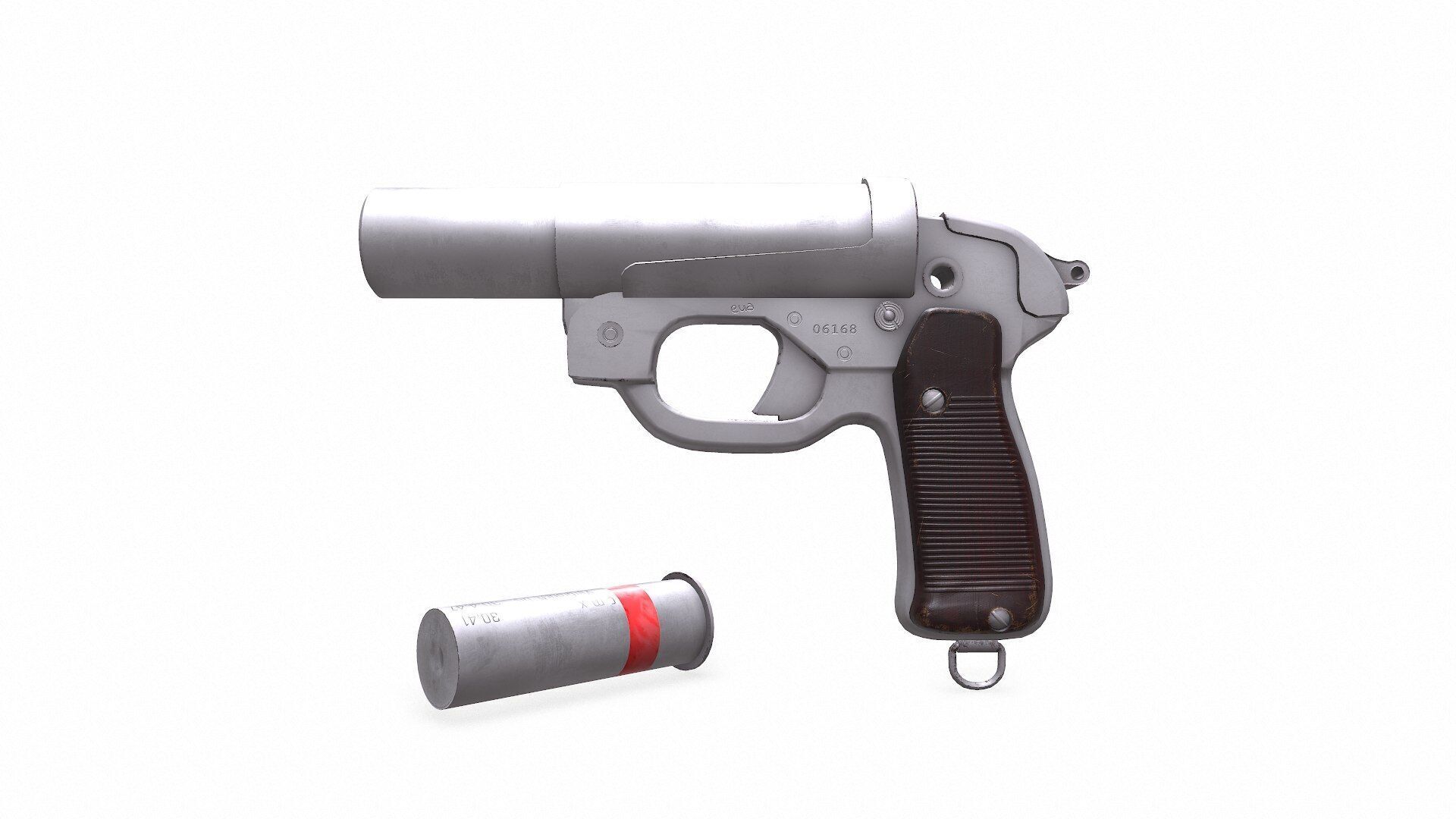 Leuchtpistole 42 LP42 Flare Gun Low-poly PBR Low-poly 3D model_5