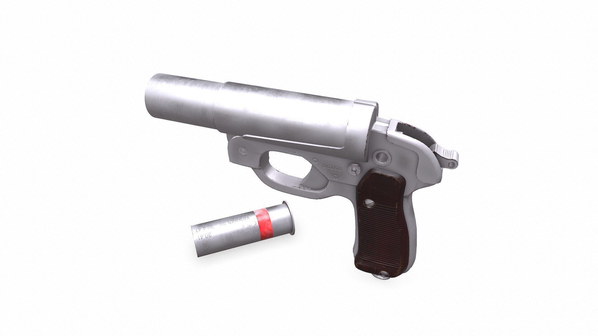 Leuchtpistole 42 LP42 Flare Gun Low-poly PBR Low-poly 3D model_6