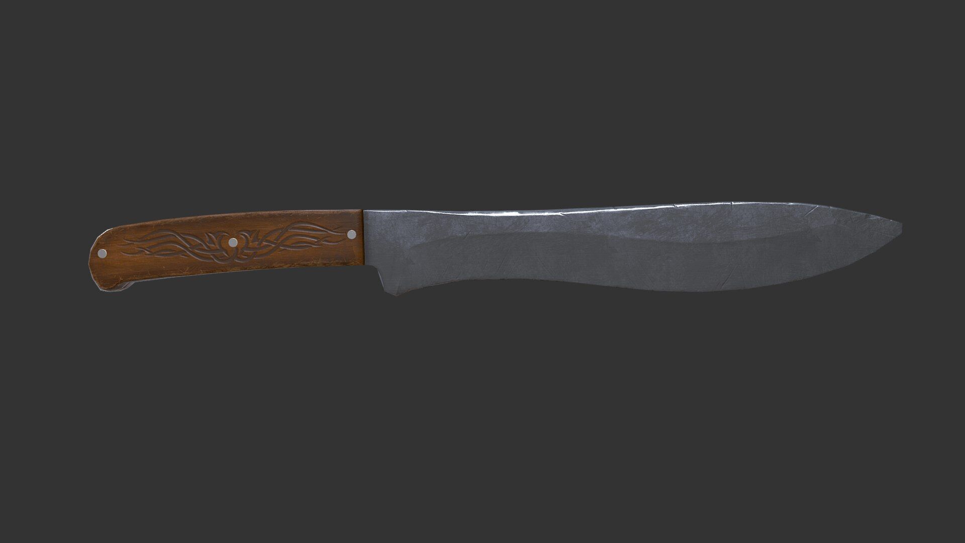 Knife Low-poly PBR Free low-poly 3D model_5