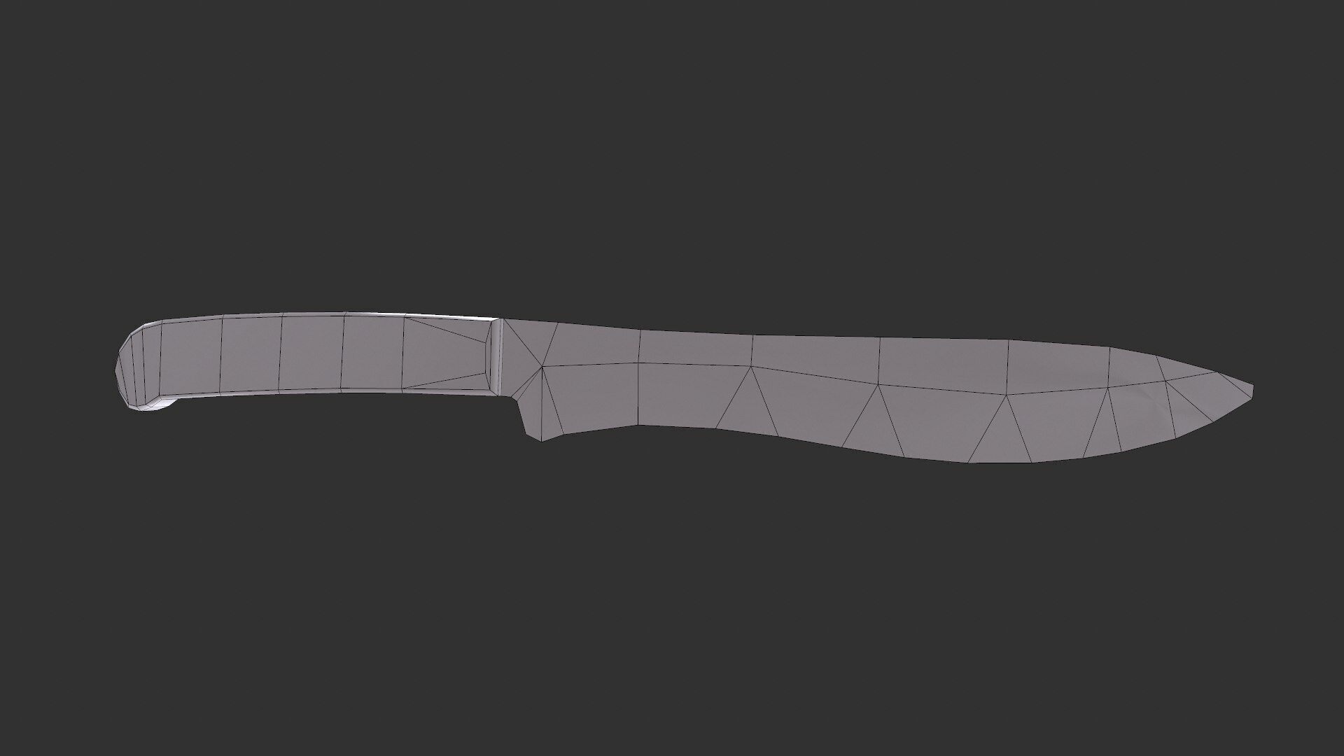 Knife Low-poly PBR Free low-poly 3D model_7