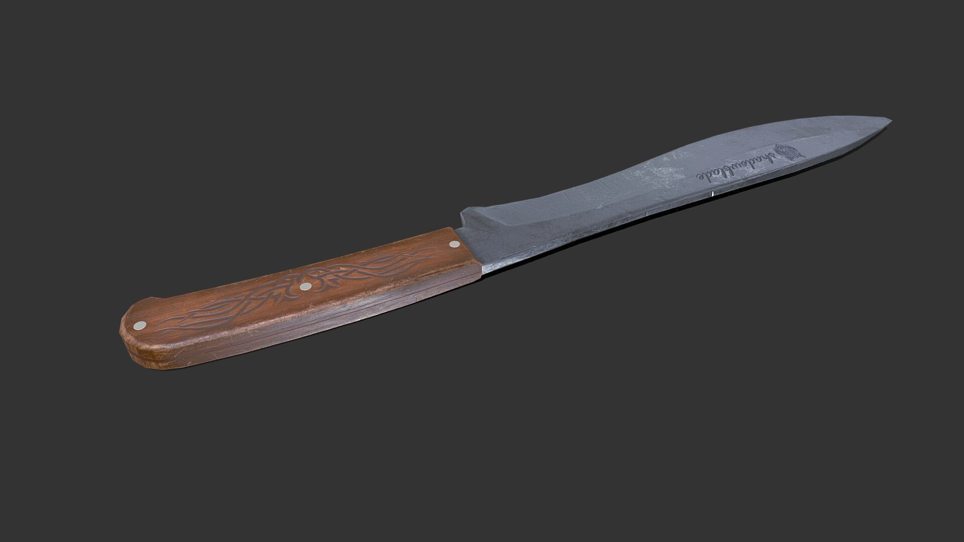Knife Low-poly PBR Free low-poly 3D model_6