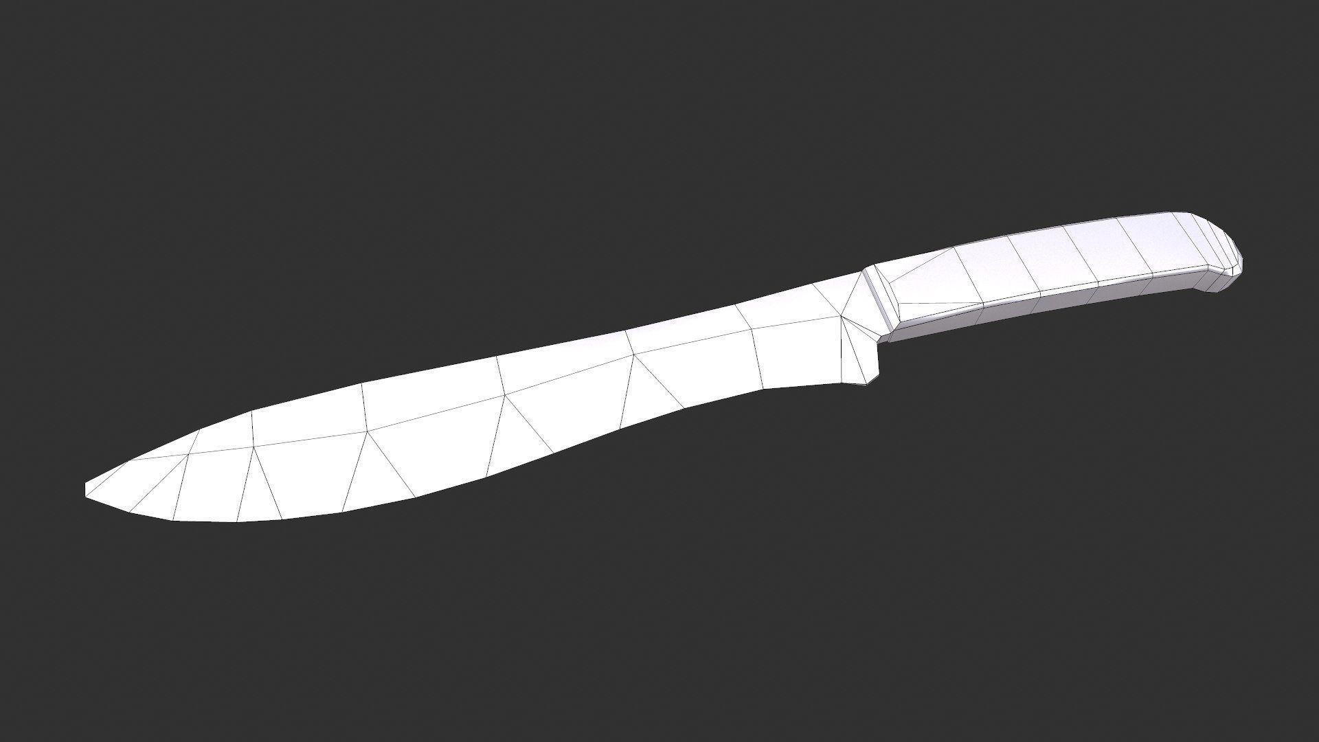 Knife Low-poly PBR Free low-poly 3D model_8