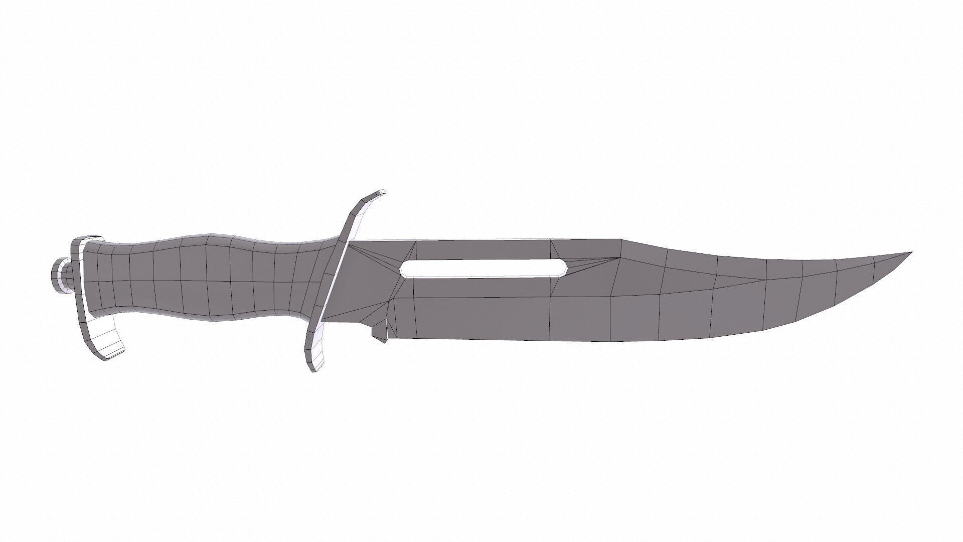 Hunting Knife Low-poly PBR Low-poly 3D model_14