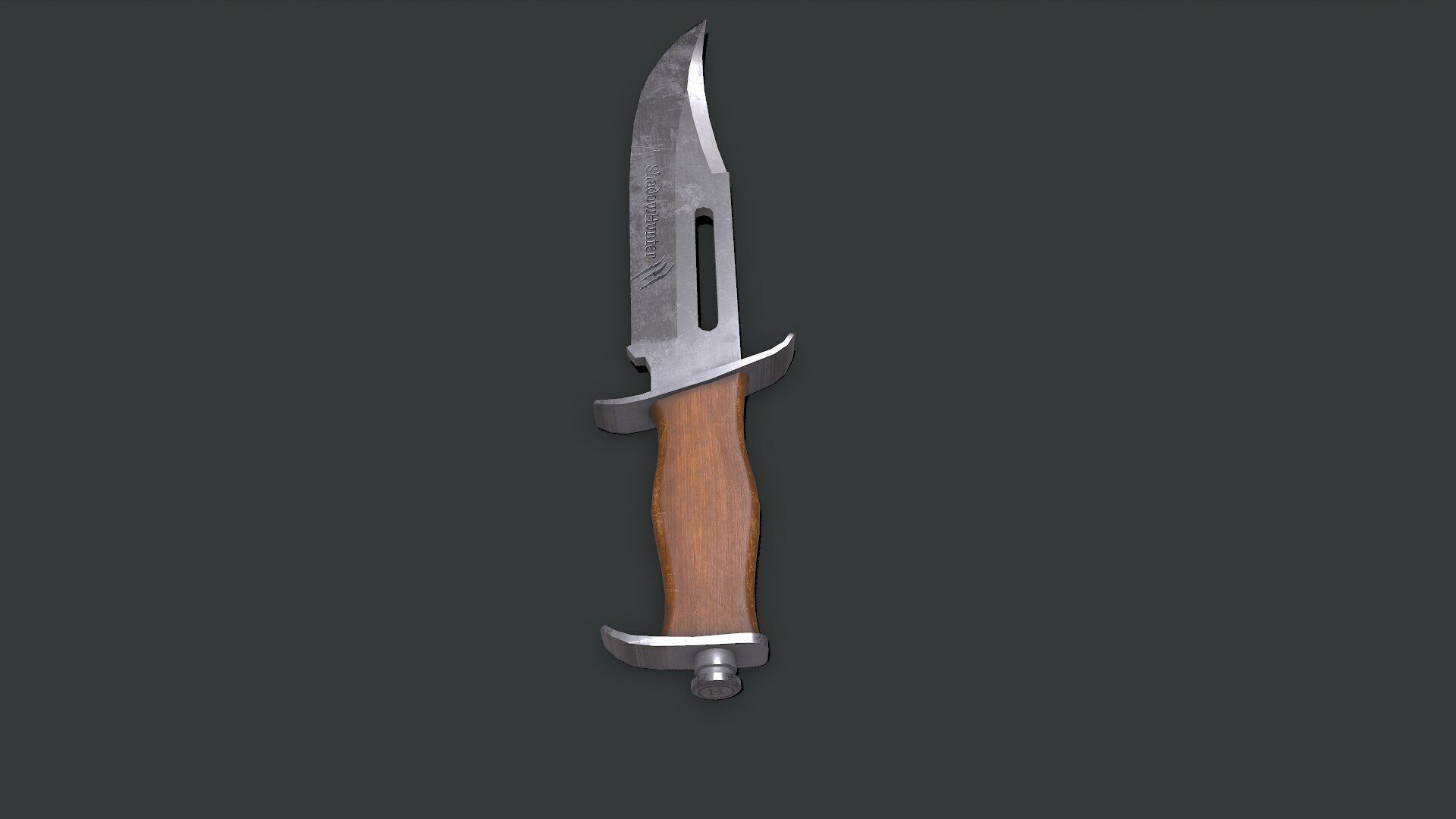 Hunting Knife Low-poly PBR Low-poly 3D model_6