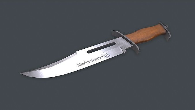 Hunting Knife Low-poly PBR Low-poly 3D model