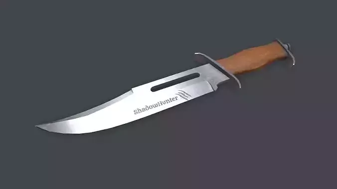 Hunting Knife Low-poly PBR Low-poly 3D model