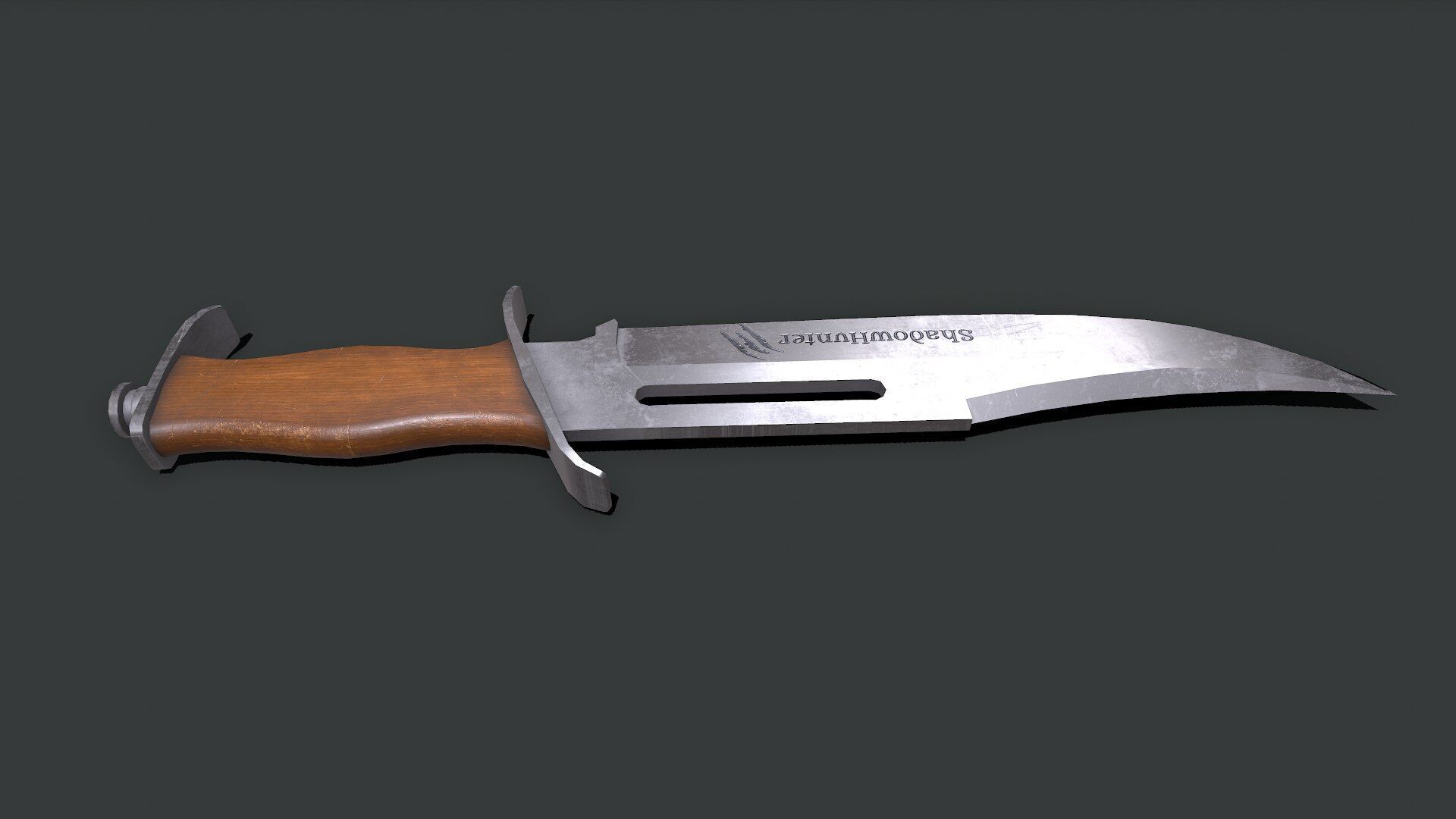 Hunting Knife Low-poly PBR Low-poly 3D model_8