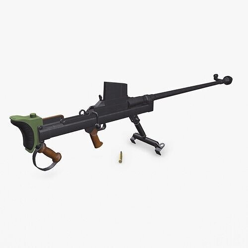 Boys Anti-tank Rifle Low-poly PBR Low-poly 3D model