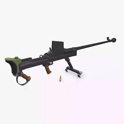 Boys Anti-tank Rifle Low-poly PBR Low-poly 3D model