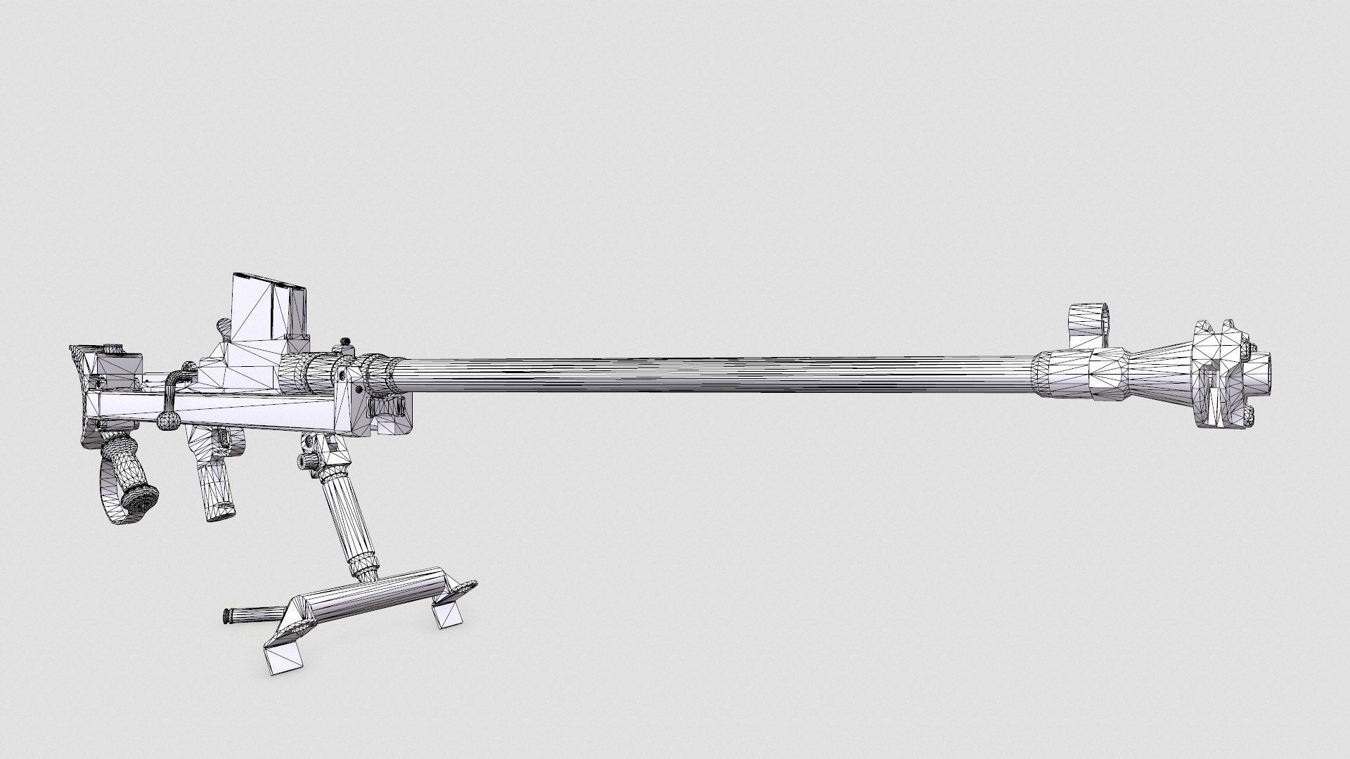 Boys Anti-tank Rifle Low-poly PBR Low-poly 3D model_51