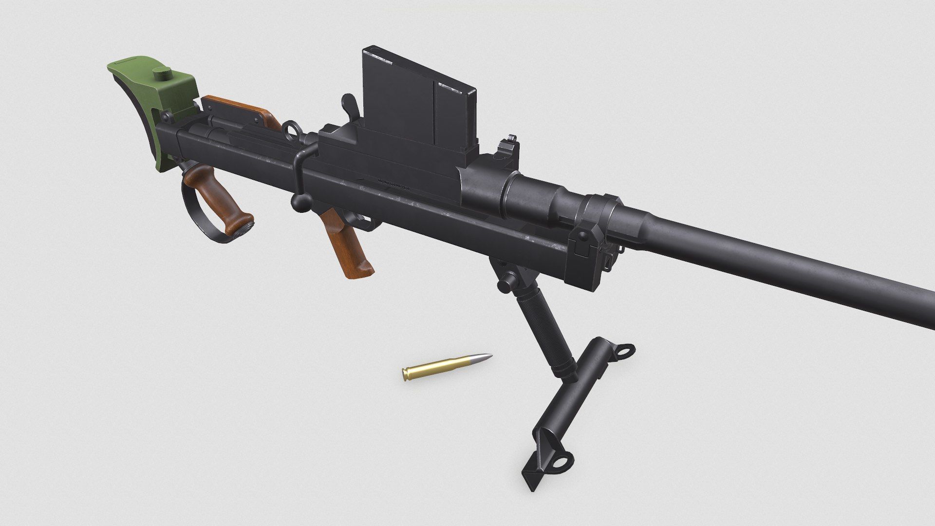 Boys Anti-tank Rifle Low-poly PBR Low-poly 3D model_11