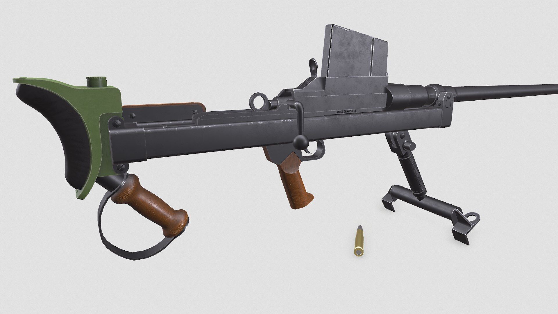 Boys Anti-tank Rifle Low-poly PBR Low-poly 3D model_5