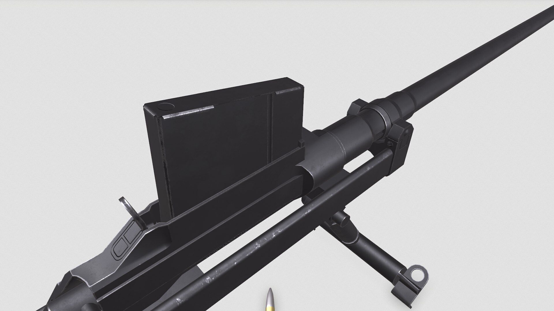 Boys Anti-tank Rifle Low-poly PBR Low-poly 3D model_43